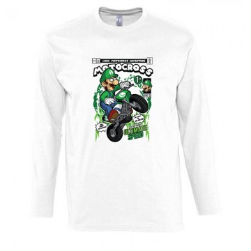 Luigi Motocross Hosszú Ujjú Póló