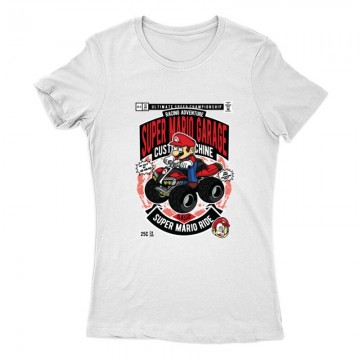 Super Mario garage Női Póló