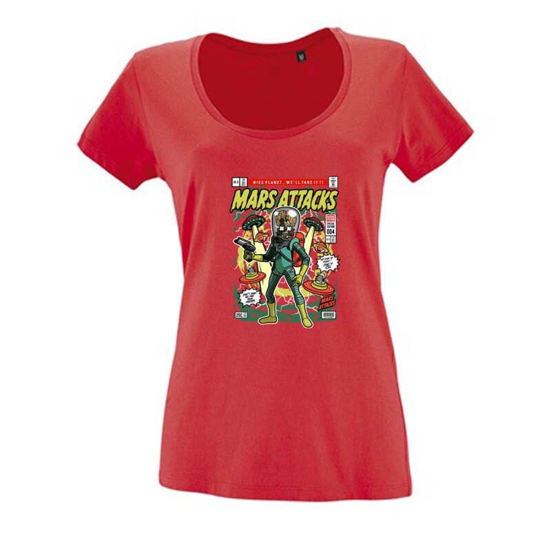 Mars Attacks Női O Nyakú Póló