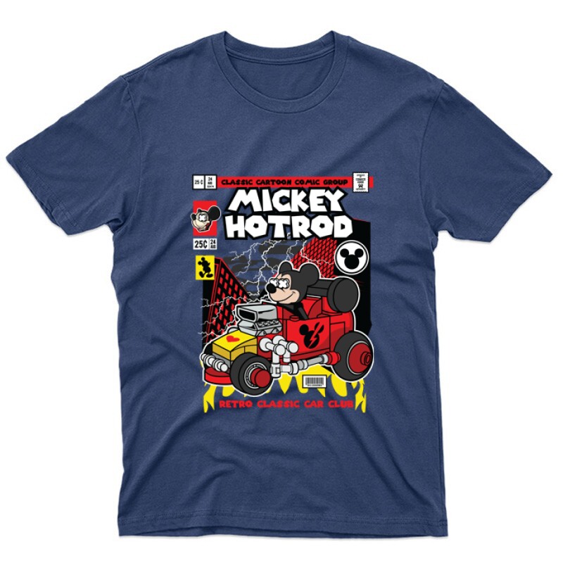 Mickey Hotrod Unisex Póló