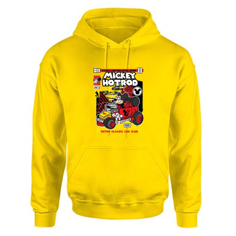Mickey Hotrod Unisex Kapucnis Pulcsi