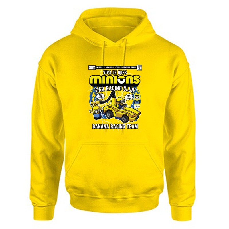 Minions Car Team Unisex Kapucnis Pulcsi