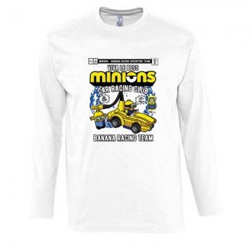 Minions Car Team Hosszú Ujjú Póló
