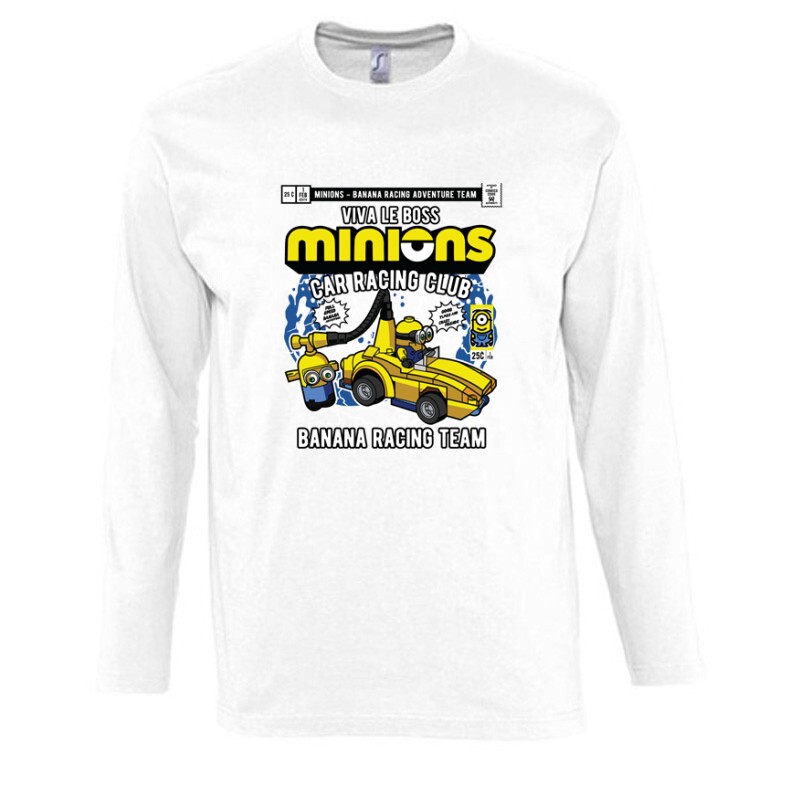 Minions Car Team Hosszú Ujjú Póló