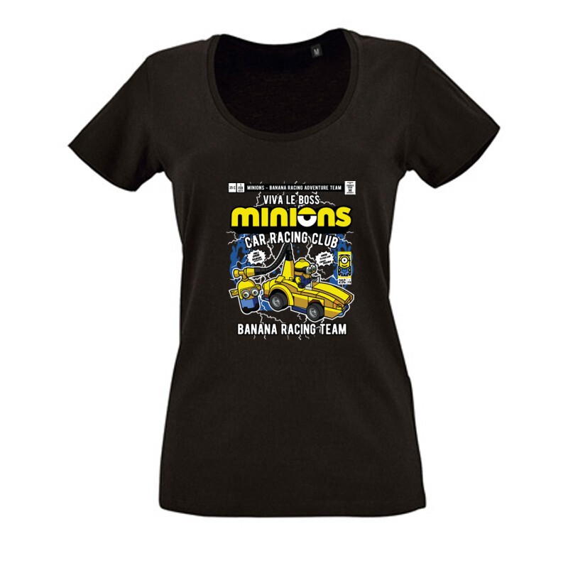 Minions Car Team Női O Nyakú Póló