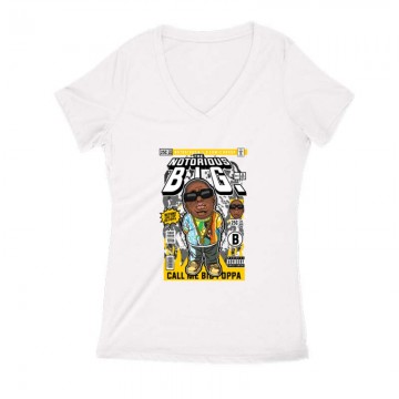 The notorious BIG Női V Kivágott póló