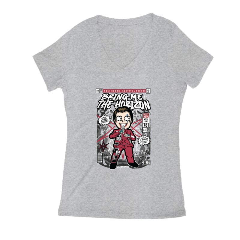 Oliver Sykes bmth Női V Kivágott póló