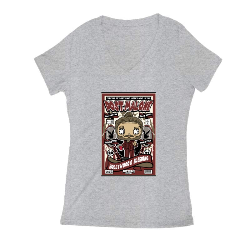 Post Malone Hollywood’s Bleeding Női V Kivágott póló