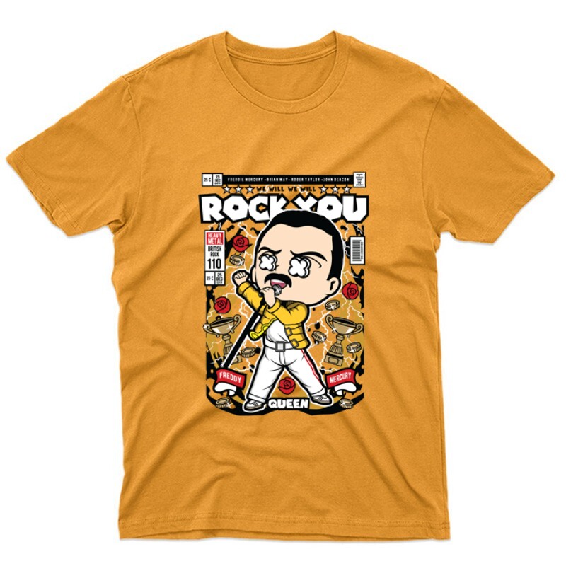 He Will Rock You Freddie Mercury Unisex Póló
