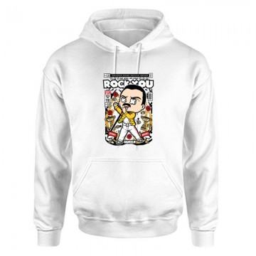 He Will Rock You Freddie Mercury Unisex Kapucnis Pulcsi
