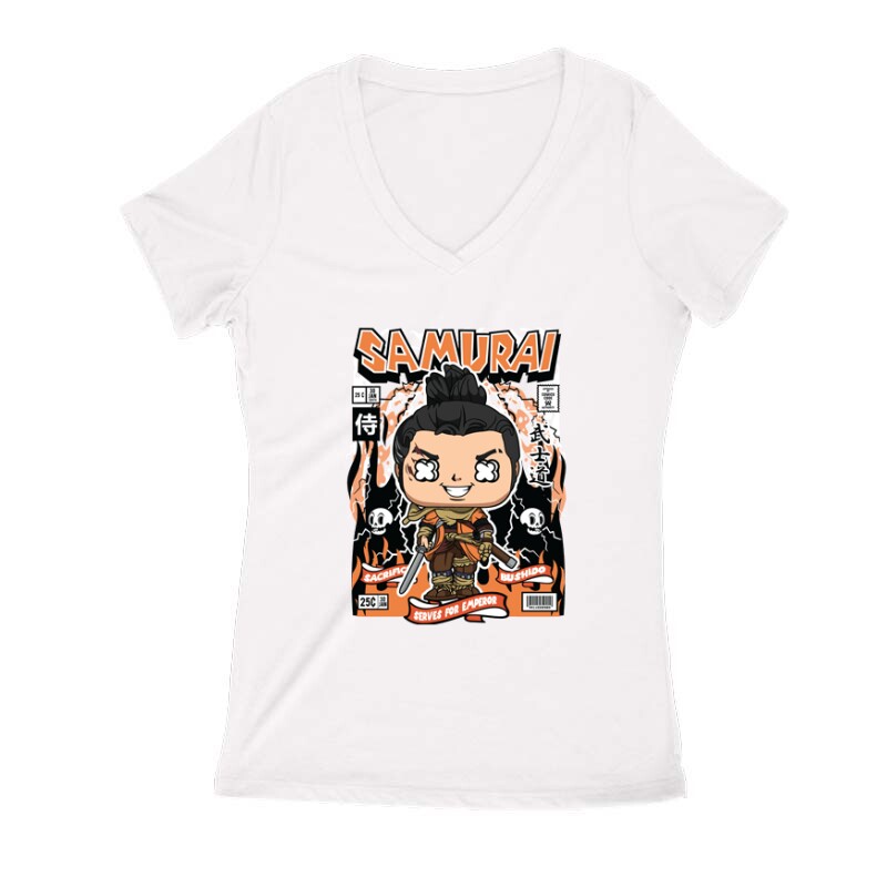 Samurai: Bushido Női V Kivágott póló
