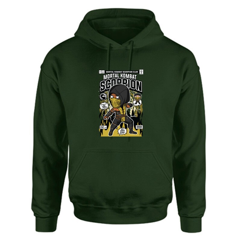 Mortal combat Scorpion Unisex Kapucnis Pulcsi