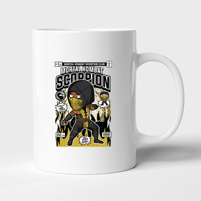 Mortal combat Scorpion Bögre