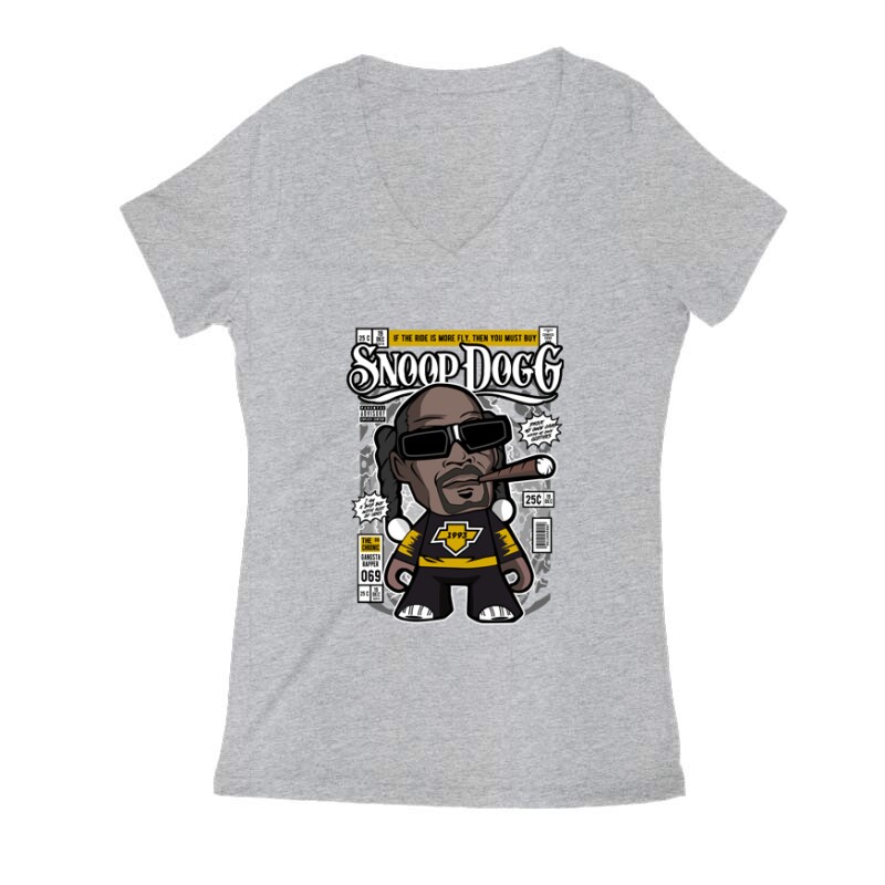 Snoop Dogg Női V Kivágott póló