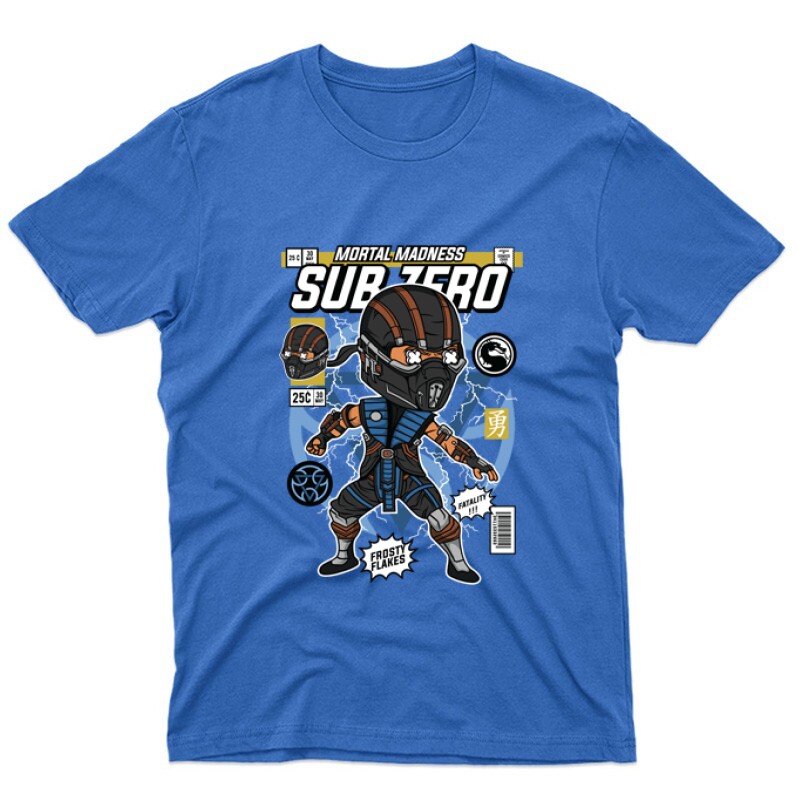 Subzero Mortal kombat Unisex Póló