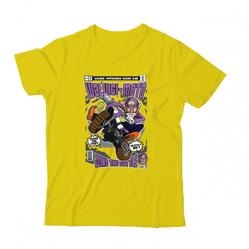 Waluigi's Motocross Gyermek Póló