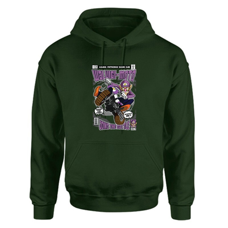 Waluigi's Motocross Unisex Kapucnis Pulcsi