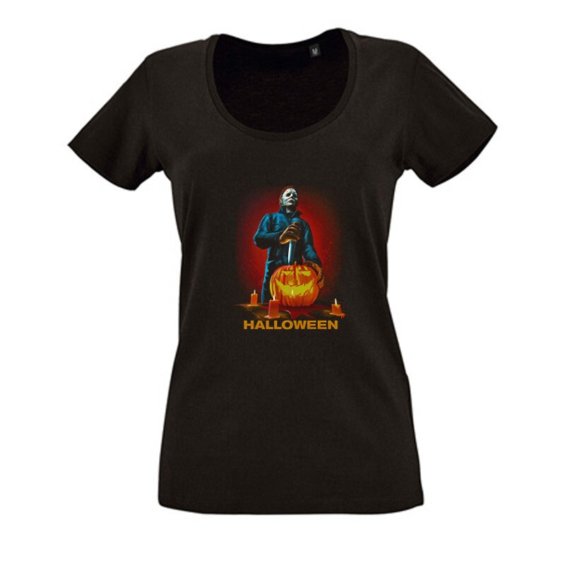 Halloween_3 Női O Nyakú Póló
