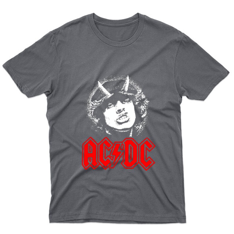 AC DC Face Unisex Póló