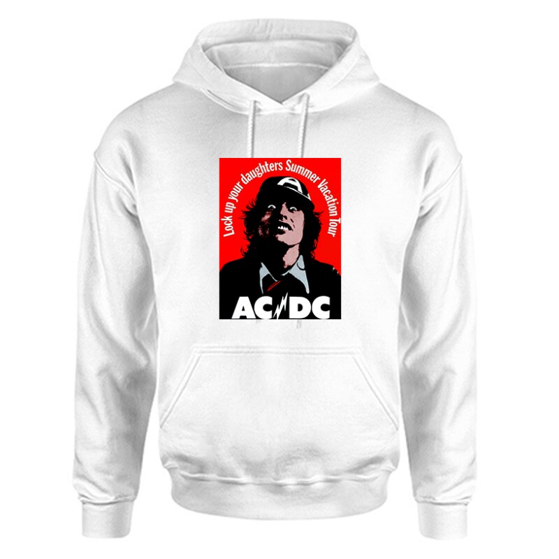 AC DC Lock up Unisex Kapucnis Pulcsi