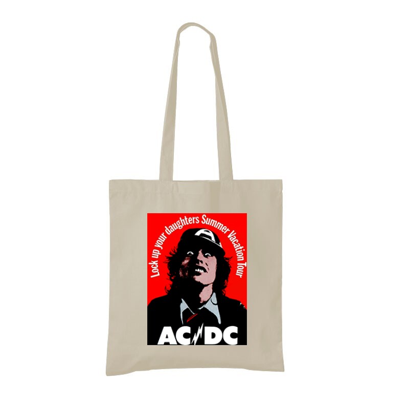 AC DC Lock up Bevásárló Táska
