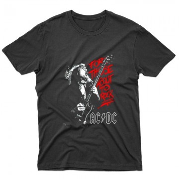 AC DC for those about to Rock Unisex Póló