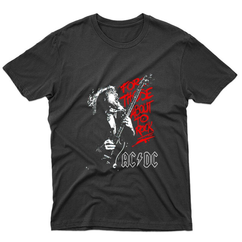 AC DC for those about to Rock Unisex Póló