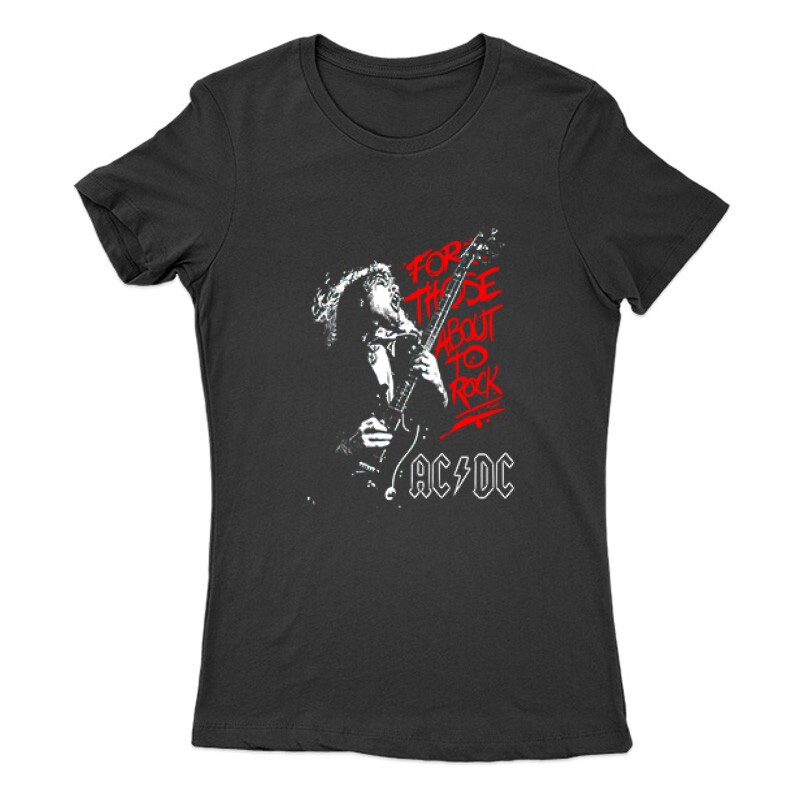 AC DC for those about to Rock Női Póló