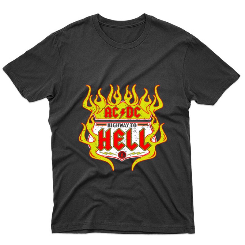 AC DC Highway to hell Unisex Póló