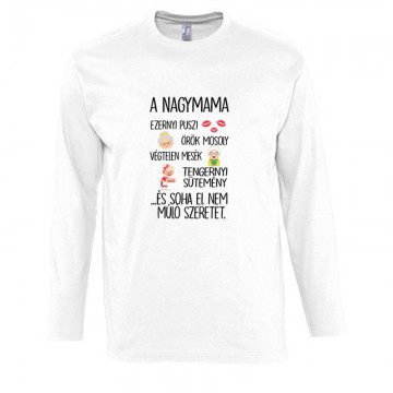 Ezernyi Puszi (mama) Hosszú Ujjú Póló