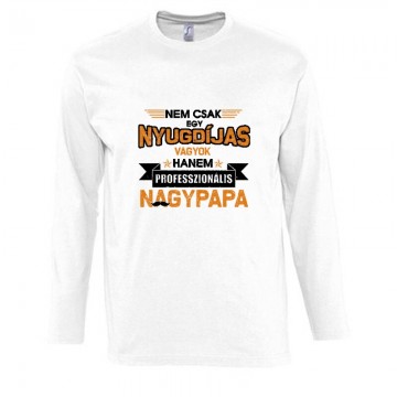 Professzionális Nagypapa Hosszú Ujjú Póló