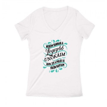 Legszebb Unokáim Női V Kivágott póló