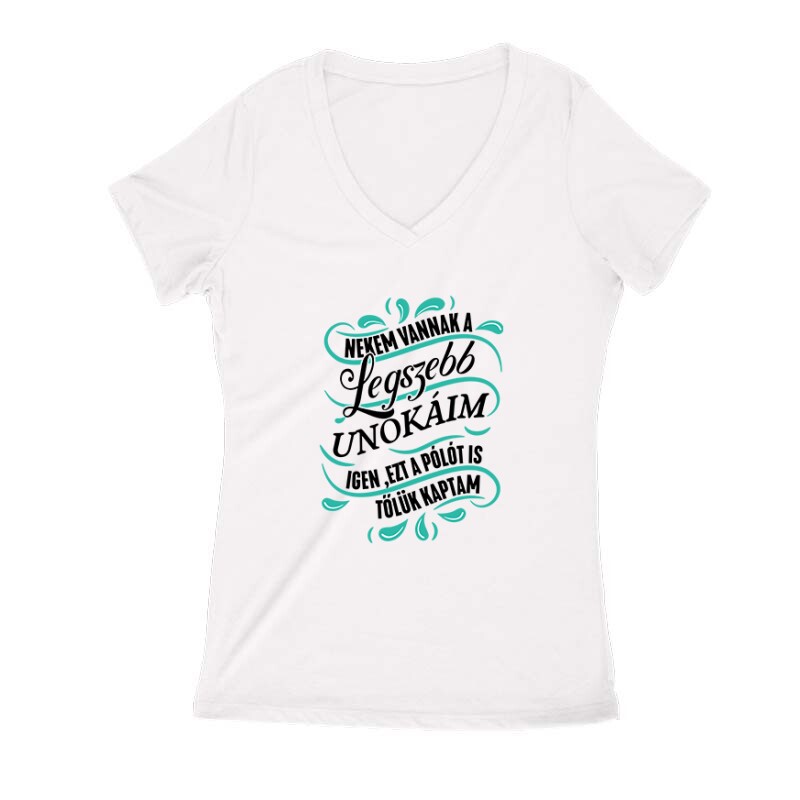 Legszebb Unokáim Női V Kivágott póló