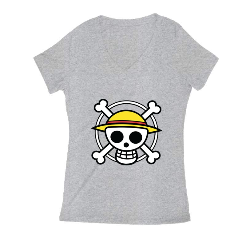 Luffiskull Női V Kivágott póló