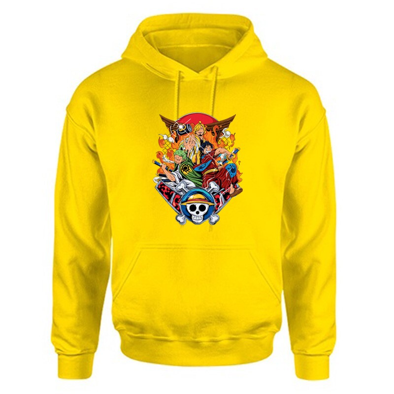 One Piece Team Luffy Unisex Kapucnis Pulcsi