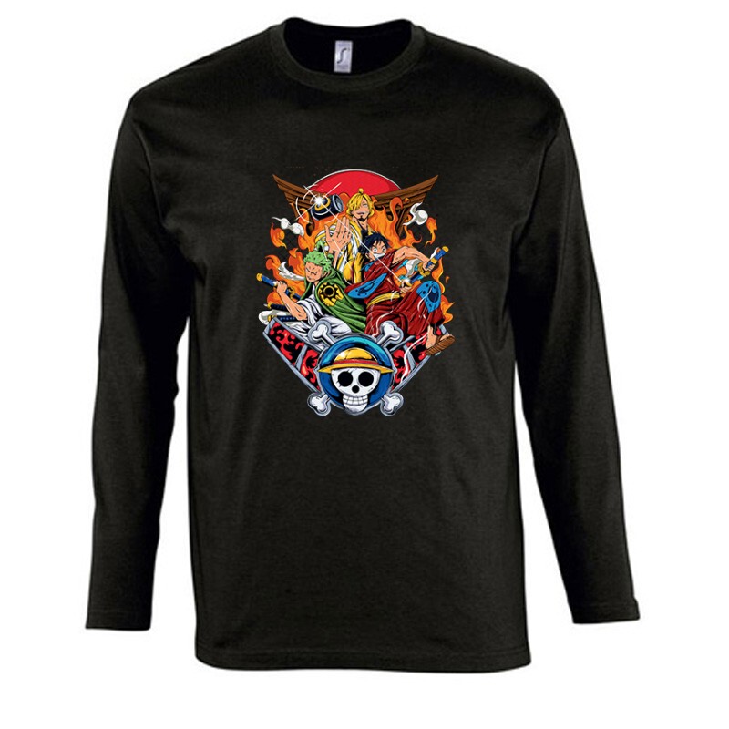 One Piece Team Luffy Hosszú Ujjú Póló