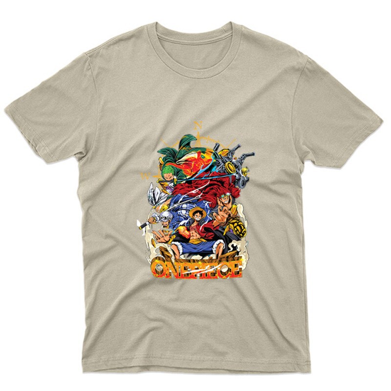 One Piece Luffy Compass Unisex Póló