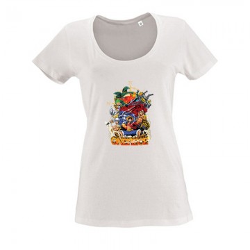 One Piece Luffy Compass Női O Nyakú Póló