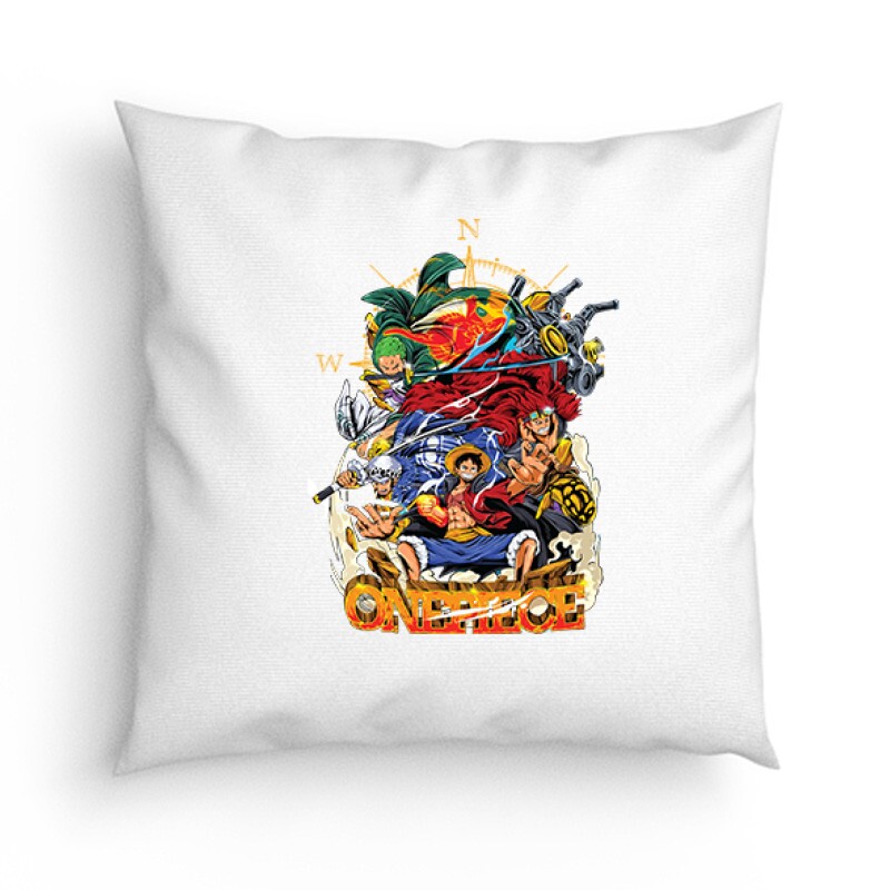 One Piece Luffy Compass Párna