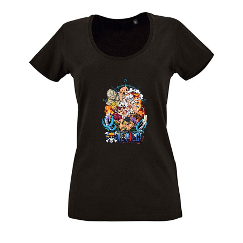 One Piece Compass Női O Nyakú Póló