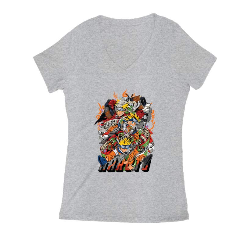 Naruto Attac Női V Kivágott póló