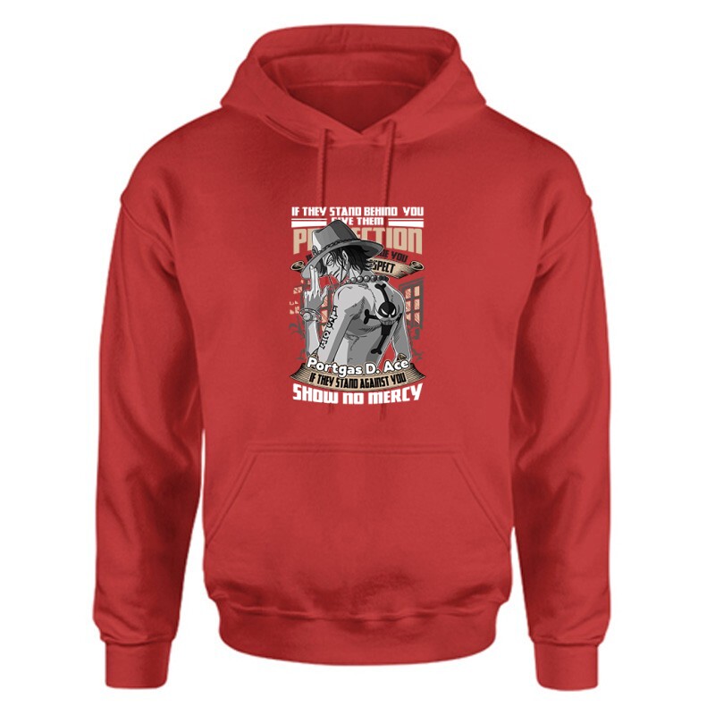 Portgas D. Ace Unisex Kapucnis Pulcsi