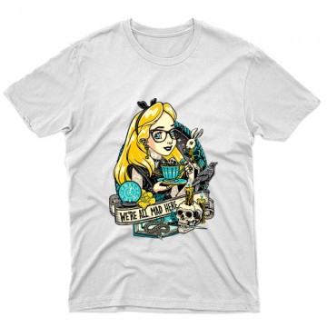 We're All Mad Here Unisex Póló