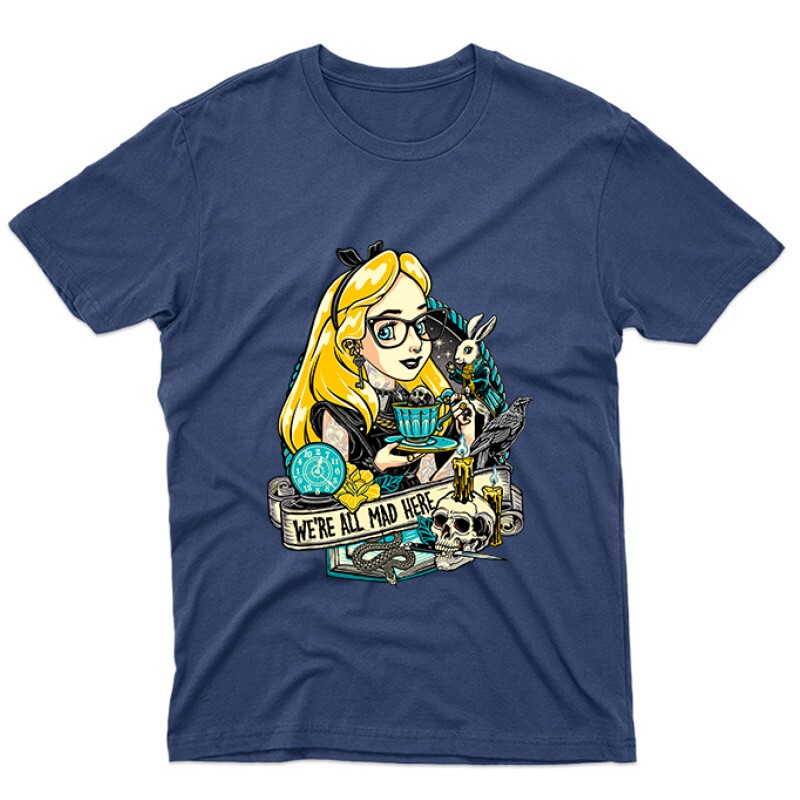 We're All Mad Here Unisex Póló