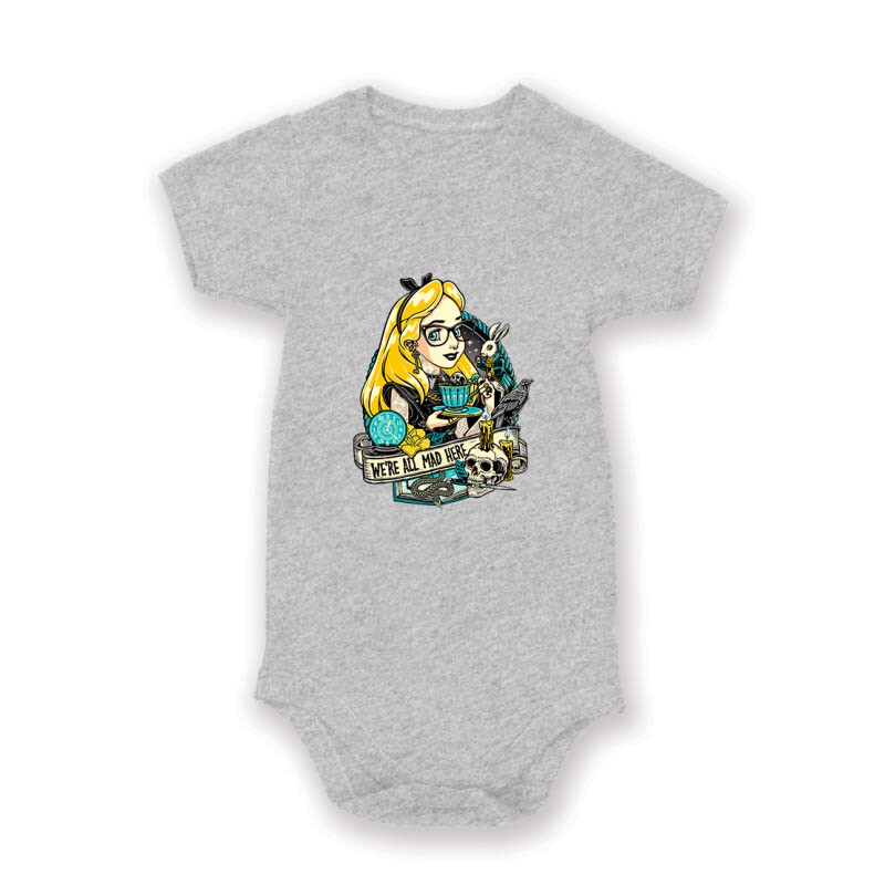 We're All Mad Here Baby Body