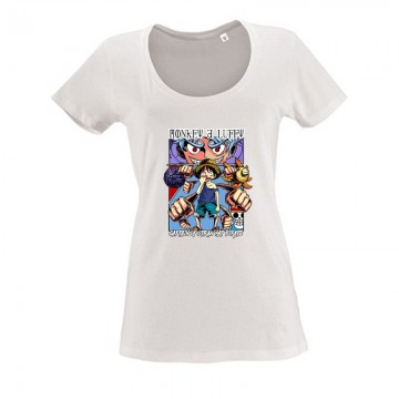 One Piece Captain of Straw Női O Nyakú Póló