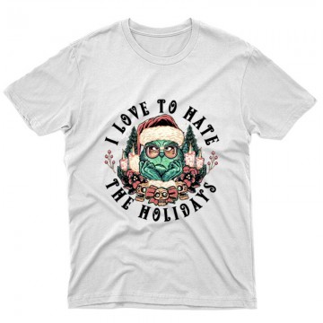 I love to hate grinch Unisex Póló