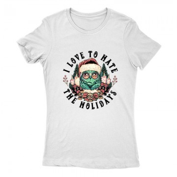 I love to hate grinch Női Póló