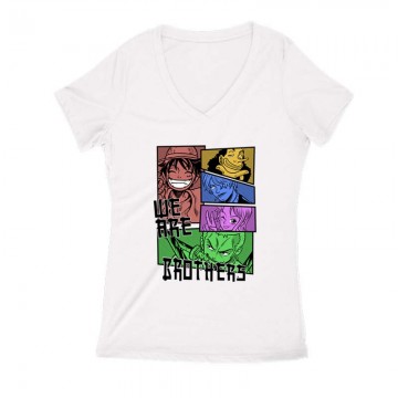 We are Brothers - One piece Női V Kivágott póló