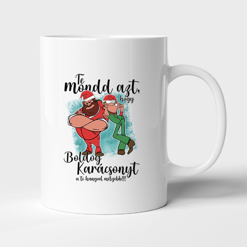 Te mondd, hogy boldog karácsonyt Bögre